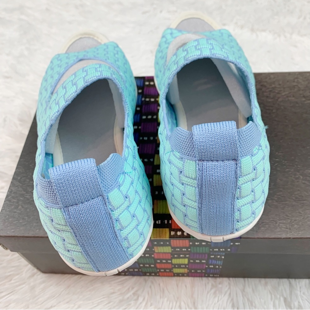 Bernie Mev. Chick Weave Mary Jane Slip on shoes stretch knit memory foam - Picture 5 of 8